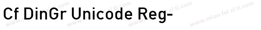 Cf DinGr Unicode Reg字体转换